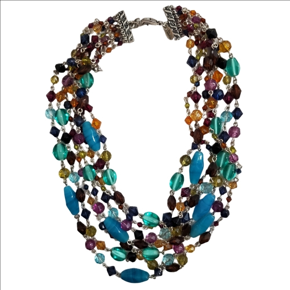 Lia Sophia Multistrand Beaded Necklace Retired